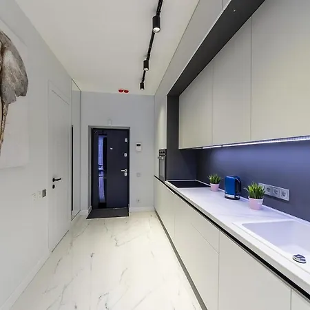 Fashionable Apartments. Smartplaza Metro Minskaya. Obolon * 基輔